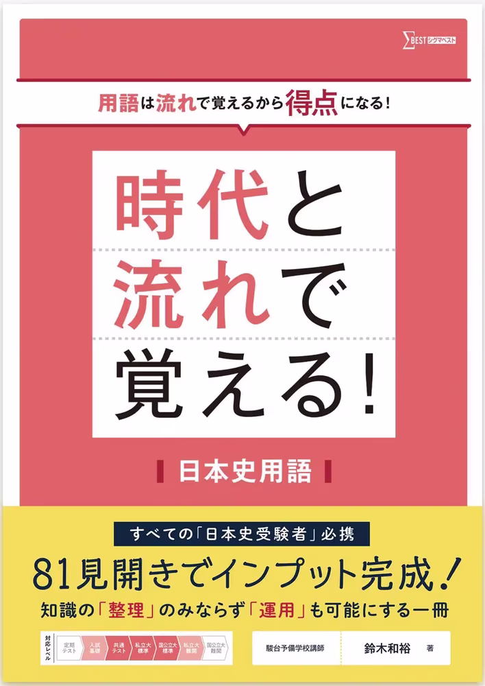 時代と流れで覚える！ 日本史用語