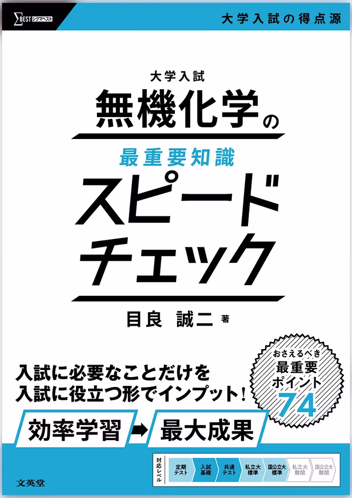 大学入試 無機化学の最重要知識スピードチェック