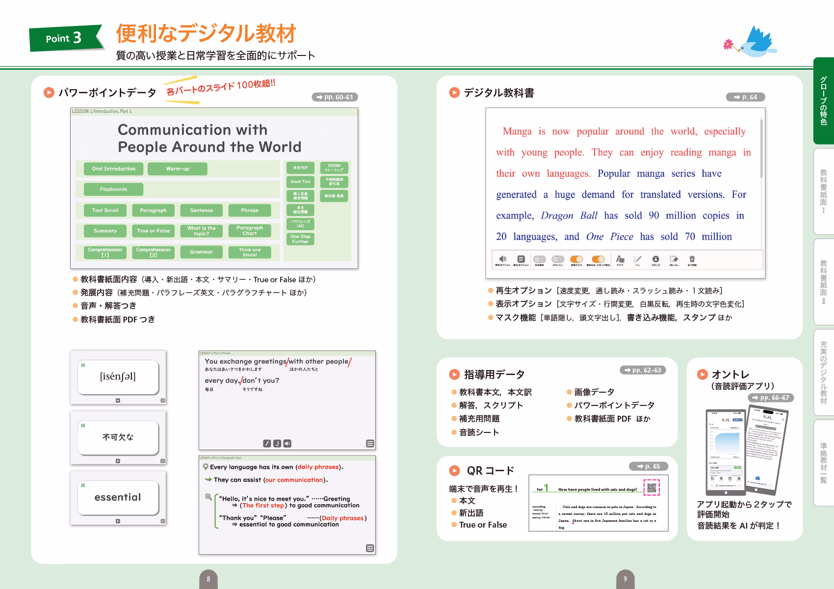 授業用パワーポイント(指導用データ)の例